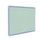 Ghent Bulletin Board, Vinyl, 4 ft H x 4 ft W, Satin Alum Frame w/Royal Blue Inlay DFVRY44-42 - alternate 1